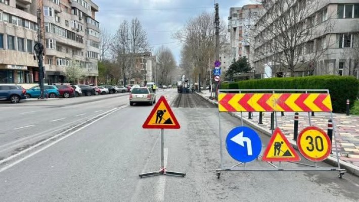 Restricții de trafic pe bulevardul I. C. Brătianu: se decopertează carosabilul pe un tronson