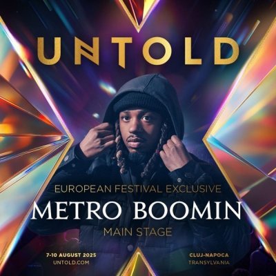 Metro Boomin vine pentru prima dată în România. Cunoscutul artist urcă pe scenă la UNTOLD X