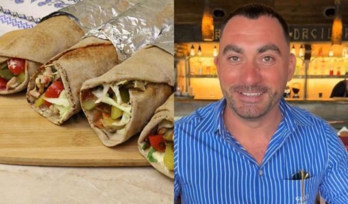 105 lei costă cea mai scumpă shaorma la restaurantul lui Pescobar 