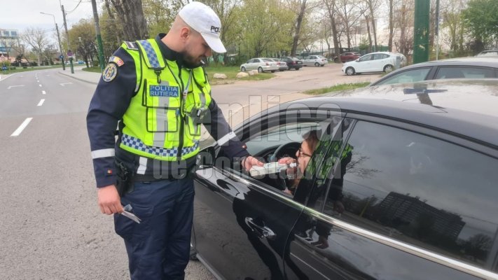 Acțiuni ale polițiștilor constănțeni pentru depistarea șoferilor vitezomani! Video