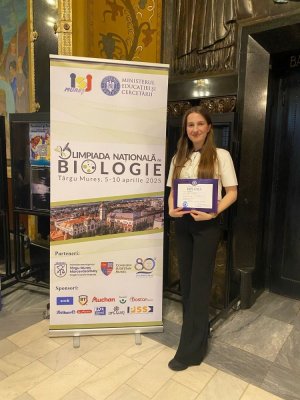 O elevă de la Liceul “Ovidius” a obținut un succes răsunător la etapa națională a Olimpiadei de biologie