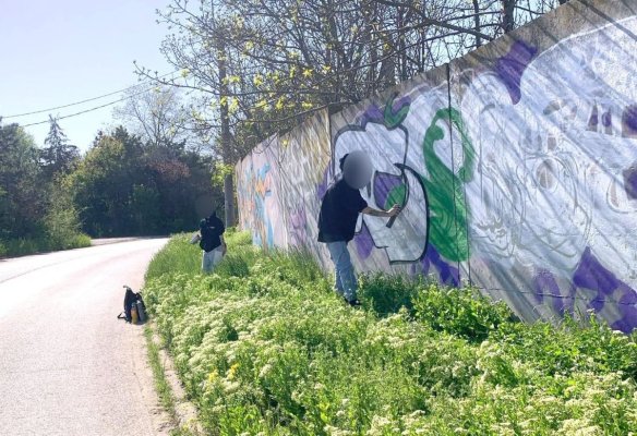 „Artiștii” care desenează GRAFFITI pe clădirile din Constanța, amendați de Poliția Locală