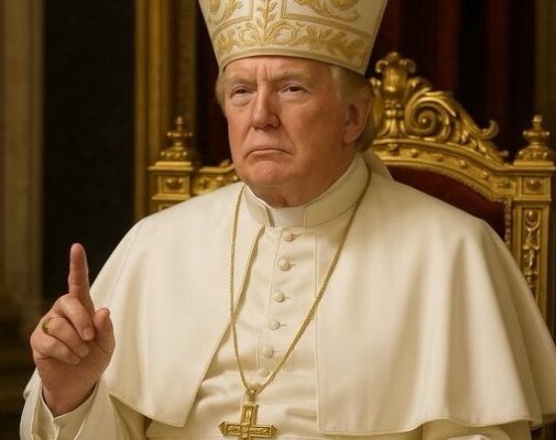 Catolicii din toată lumea, furioşi pe Donald Trump, după ce acesta a publicat un portret cu el îmbrăcat în papă