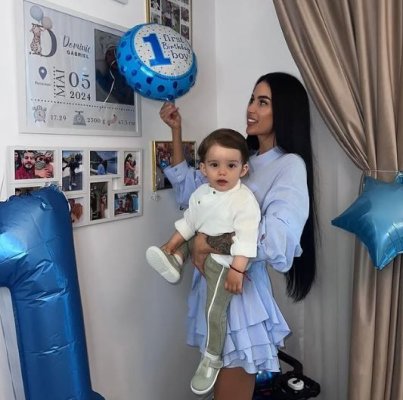 Cât de mare s-a făcut fiul Danielei Crudu. Dominic a împlinit un an. Ce imagine superbă a postat fosta asistentă TV pe internet