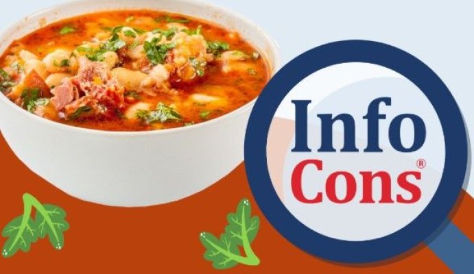 InfoCons: Sarea din ciorba de fasole cu afumătură, cu până la 17.20 grame pentru o porție!