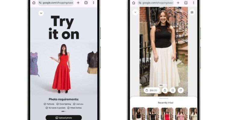 Google va lansa o nouă funcție AI care permite utilizatorilor să probeze virtual haine 
