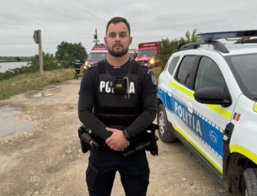 El este polițistul care a salvat viața copilului căzut în canalul Dunăre-Marea Neagră, la Medgidia