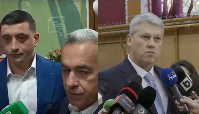 George Simion și Călin Georgescu nu au voie să dea declarații în secția de votare, Cătălin Predoiu are 