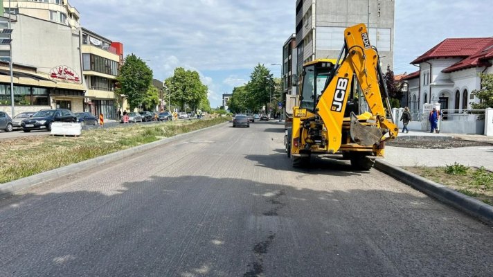 Trafic restricționat parțial pe bulevardul Mamaia din cauza unor lucrări de asfaltare