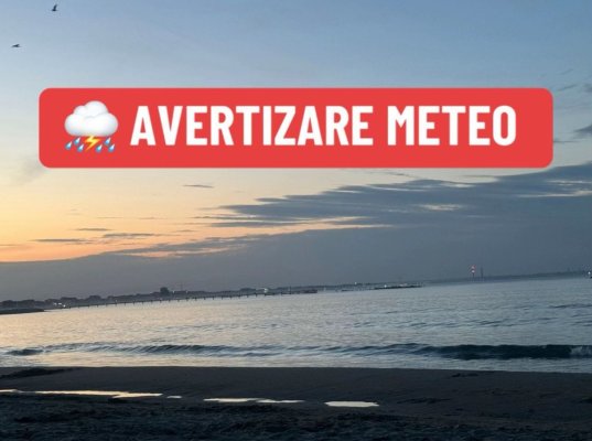 Ploi torențiale, vijelii și grindină la Constanța! Vezi prognoza meteo 