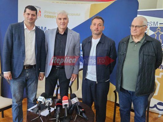 Echipa de handbal CSM Constanța are o nouă conducere tehnică: Aihan Omer și Marius Stavrositu