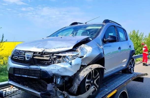 Vacanța de 1 Mai a început prost! Accident cu 6 mașini pe Autostrada A2, sensul Bucureşti – Constanţa