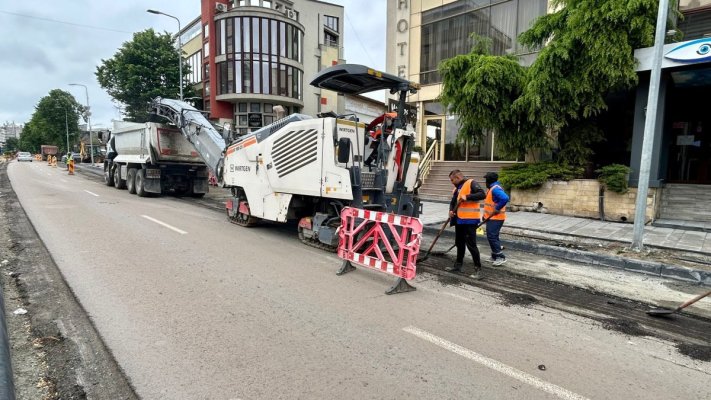 Restricții de trafic pe Bulevardul Mamaia. Se lucrează între străzile Ion Rațiu și Bucovinei
