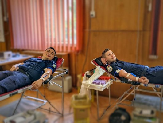 Jandarmii constănțeni, campanie de donare de sânge