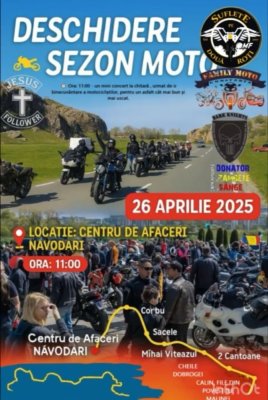 Parada motocicliștilor revine la Năvodari: sâmbătă, 26 aprilie la Centrul de Afaceri