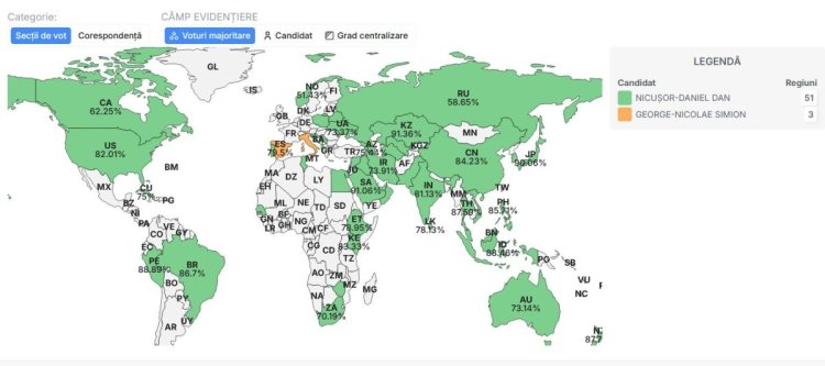 Record la alegeri în diaspora: vezi cine a câștigat voturile românilor din străinătate