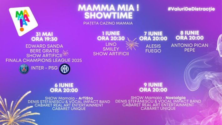 Startul verii se dă la Mamaia cu „Valuri de Distracție”! Concerte în aer liber și artiști de top în Piațeta Cazino