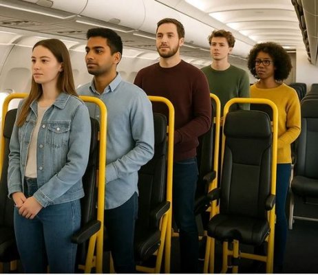 Noua găselniță la companiile aeriene low-cost: locuri în picioare în avion, pentru doar 1 euro