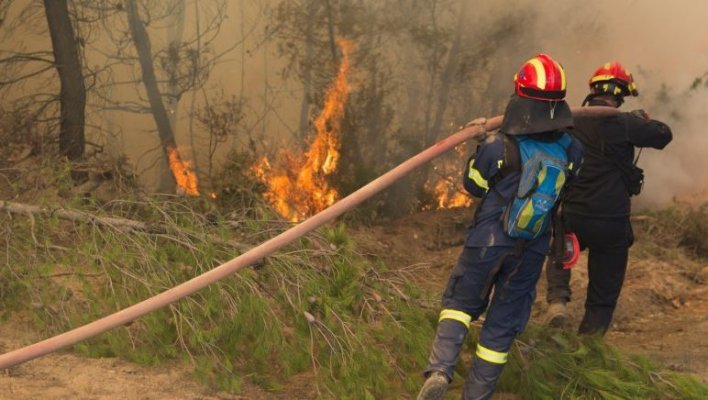 Pompierii intervin pentru stingerea a două incendii de vegetație uscată