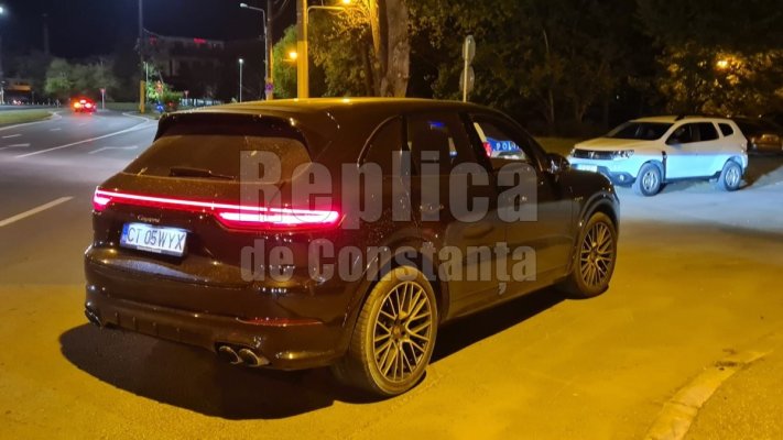 Un șofer din Constanța are Porsche Cayenne, dar n-are bani de ITP! A fost prins de polițiști! Video