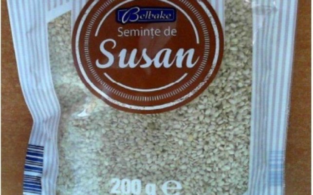 Lot de seminţe de susan, retras de la vânzare, la Lidl. Suspiciuni de contaminare cu Salmonella