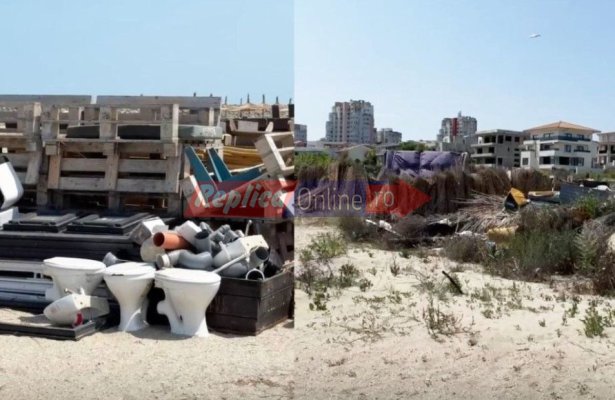 O plajă din zona Consilieri a ajuns un imens cimitir de vechituri infecte. Video