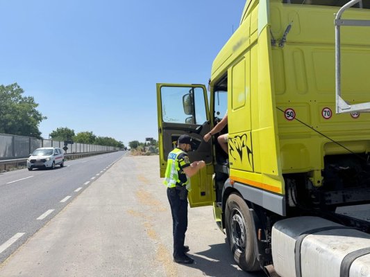 Polițiștii constănțeni au desfășurat o acțiune pentru siguranța transporturilor de mărfuri