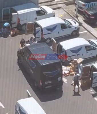 Angajații de la FAN Curier scapă de coletele clienților, aruncându-le pe jos.  Video