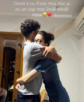 Cleopatra Stratan, imagine emoționantă alături de fratele ei. Cezar e cu 6 ani mai mic decât artista