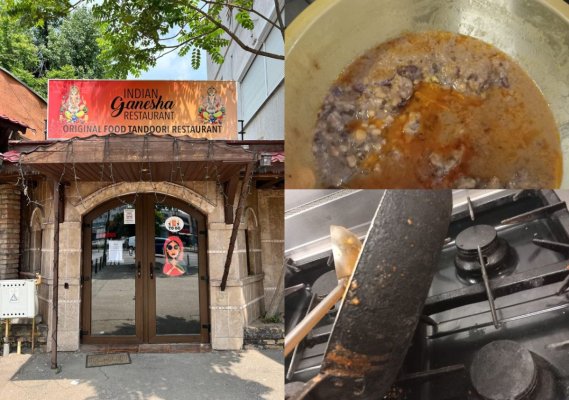 Mizerie de nedescris, la restaurantul Indian Ganesha din Constanța. A fost închis de inspectorii OPC. Video