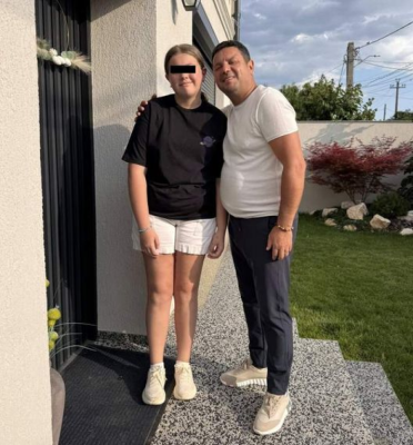 Imagine rară cu Nicu Paleru și fiica sa. Cum arată Anais, la 12 ani