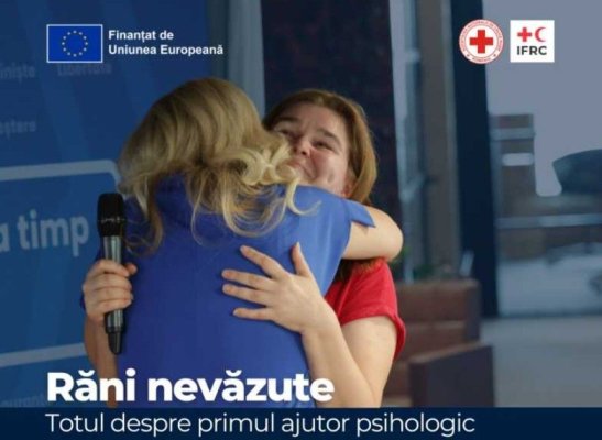 Crucea Roșie Română: Peste 1.900 de persoane pregătite să ofere prim-ajutor psihologic în situații de criză