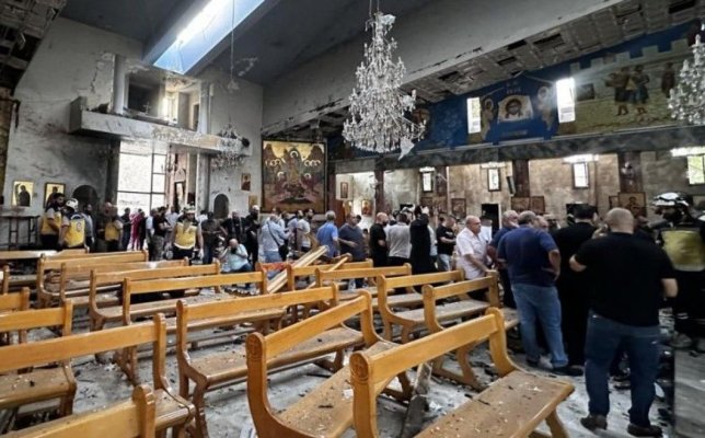20 de morţi și peste 50 de răniți, după un atac sinucigaş cu bombă, într-o biserică din Damasc