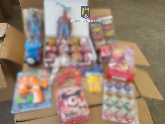 Jucării contrafăcute de peste 350.000 de lei, descoperite de polițiști în Portul Constanța Sud – Agigea