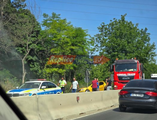 Atenție, șoferi! Trafic rutier blocat la intrare în Eforie Nord, din cauza unui accident rutier