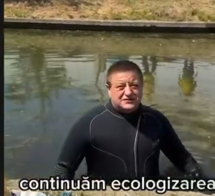 Ovidiu Cupșa și mai mulți scafandri au intrat la apă...în canalul dintre Lacul Tăbăcărie și Siutghiol. Video