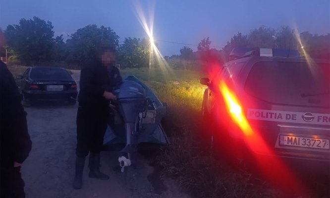 Pește capturat ilegal, descoperit de către polițiștii de frontieră tulceni