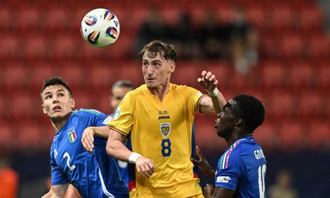 Euro 2025 U21, Italia – România 1-0, Louis Munteanu a ratat un penalty