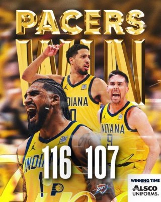 Indiana Pacers a învins Oklahoma City Thunder, scor 116-107 şi conduce la general cu 2-1