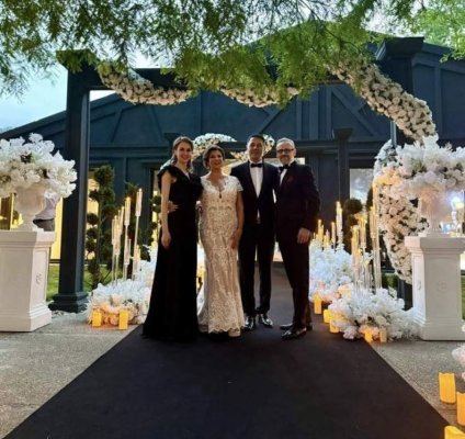 Mihaela Borcea și Sorin Rap s-au căsătorit! Imagini superbe de la nunta lor! Cristi Borcea și Valentina Pelinel au fost prezenți 