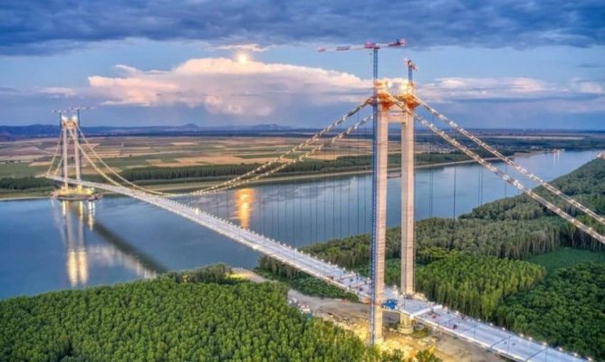 Constructorul Podului de la Brăila a plătit o despăgubire uriașă pentru că a întârziat lucrările