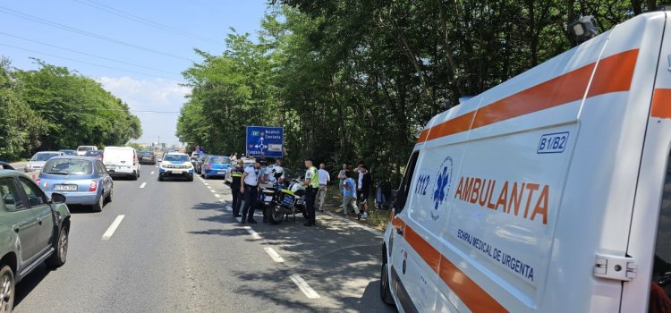 Carambol cu cinci mașini, între Lazu și Constanța, o victimă a fost transportată la spital
