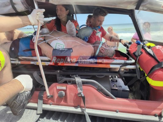 Un bărbat, de 56 de ani, salvat de la înec de salvamari, în zona Sara Beach