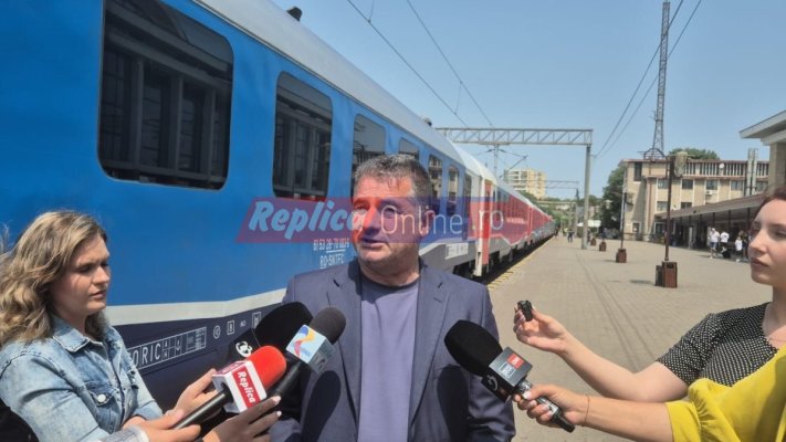Șeful CFR Călători, Traian Preoteasa, a ajuns pe litoral cu...trenul Soarelui! Video 