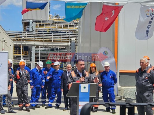 Bogdan Ivan, ministrul Energiei, prezent la centrala de cogenerare din proximitatea Rafinăriei Petromidia. Video