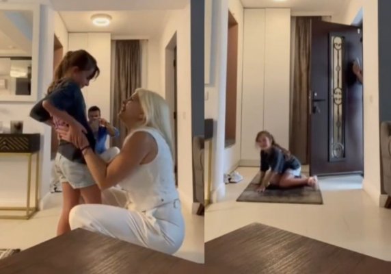 Momentul emoționant în care Elena Udrea își reîntâlnește fetița, după ce a ieșit din pușcărie. Video
