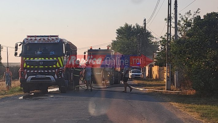 Alertă! Incendiu puternic, în apropiere de Azilul de Bătrâni din Poarta Albă. Video