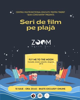 Seri de proiecții cinematografice pe plaja Zoom Beach