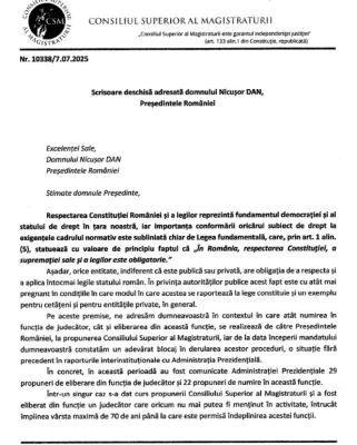 Nicușor Dan a blocat accesul a 30 de magistrați la pensii de 25.000 lei! CSM i-a adresat o scrisoare deschisă