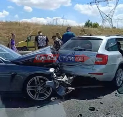 Accident rutier grav cu 12 persoane implicate pe A2. VIDEO
